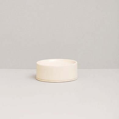 Sabbia Soap Dish - Stoneware With Matte Exterior And Gloss Interior - 10cm X 4cm