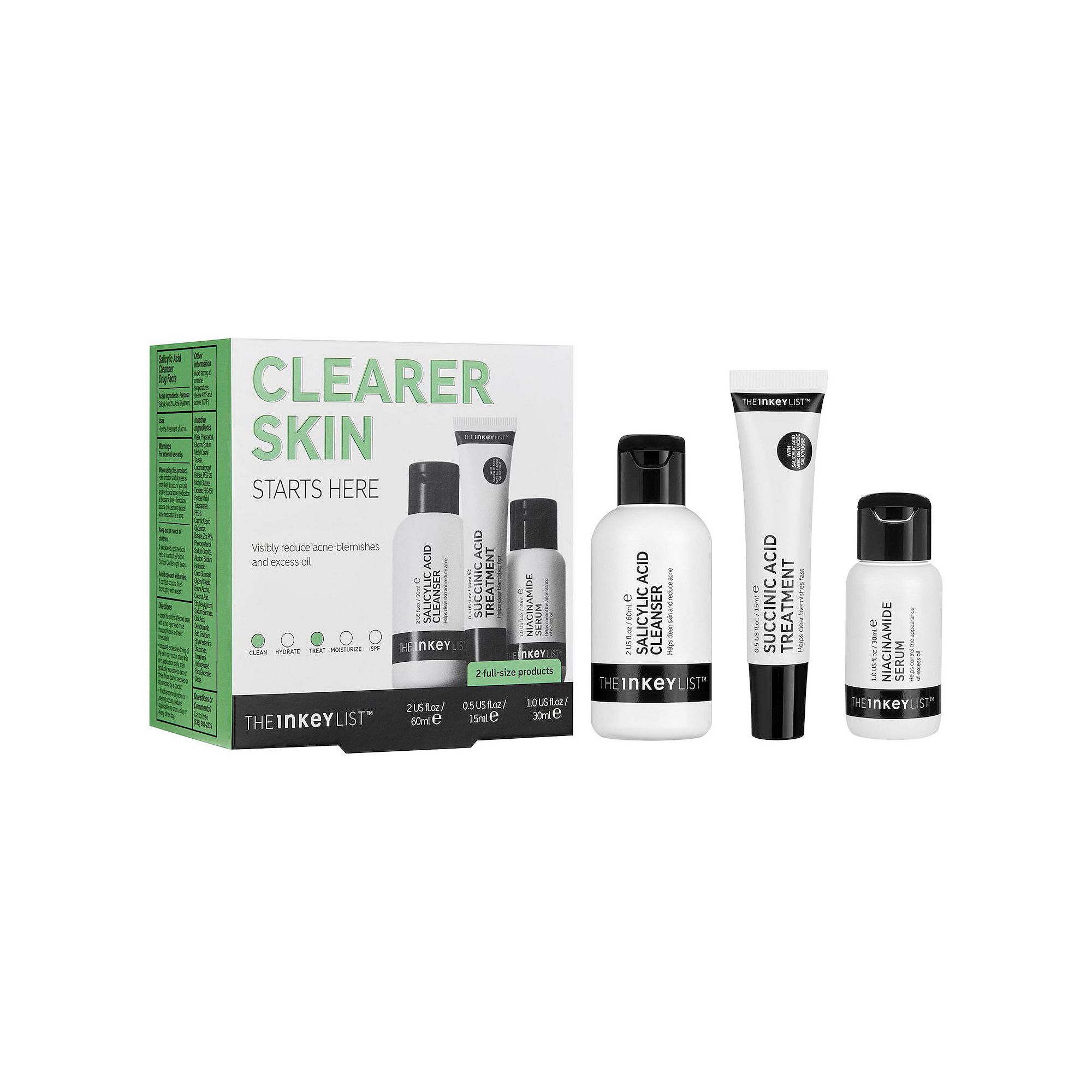 The INKEY List Clearer Skin Starts Here Set, Size: 6.7 Oz, None