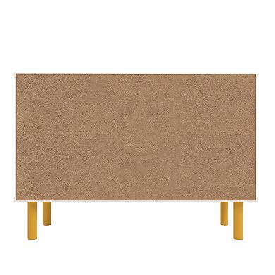 MANHATTAN COMFORT Retro Mid-Century Modern 4-Shelf Accent Cabinet