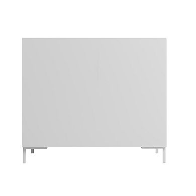 MANHATTAN COMFORT Bogardus Mid-Century Modern 4-Shelf Accent Cabinet