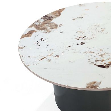 MANHATTAN COMFORT Alondra Modern Sintered Stone Top Coffee Table