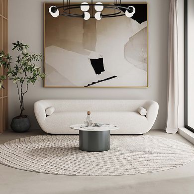 MANHATTAN COMFORT Alondra Modern Sintered Stone Top Coffee Table