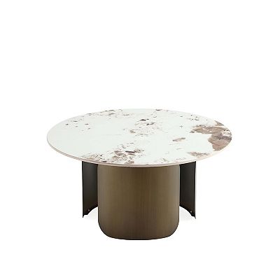 MANHATTAN COMFORT Monica Modern Sintered Stone Top Coffee Table