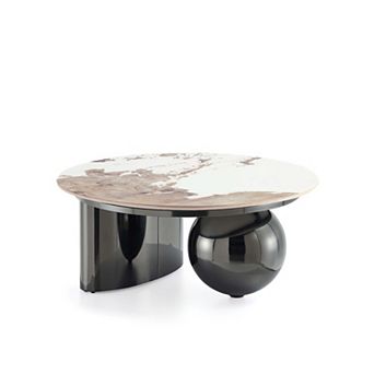 MANHATTAN COMFORT Laurel Modern Sintered Stone Top Coffee Table
