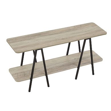 MANHATTAN COMFORT Celine 47.24" Modern 2-Shelf Console Table