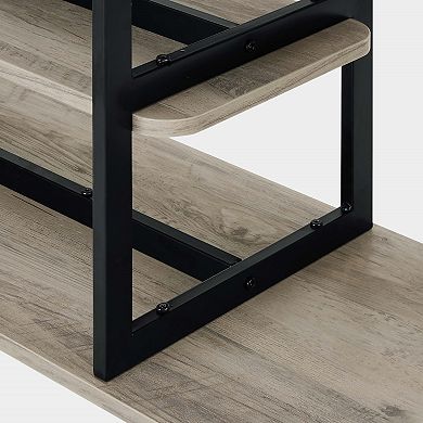 MANHATTAN COMFORT Celine 70.86" Modern 3-Shelf Console Table