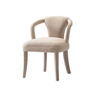 MANHATTAN COMFORT Palmer Modern Tweed Upholstered Dining Armchair (Set of 2)