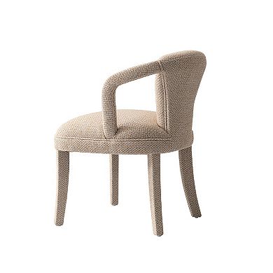 MANHATTAN COMFORT Palmer Modern Tweed Upholstered Dining Armchair (Set of 2)