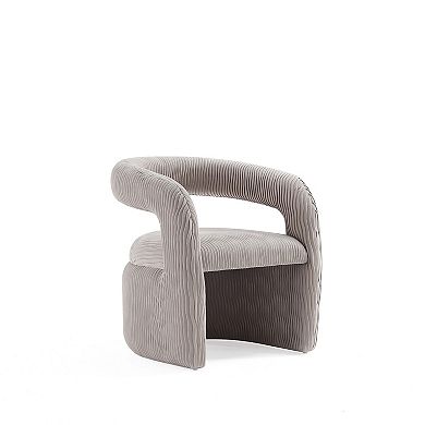 MANHATTAN COMFORT Corvette Modern Velvet Upholstered Dining Chair (Set of 2)