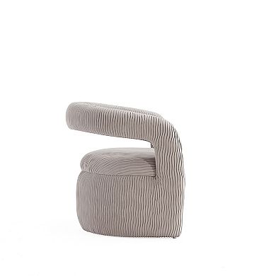 MANHATTAN COMFORT Corvette Modern Velvet Upholstered Dining Chair (Set of 2)