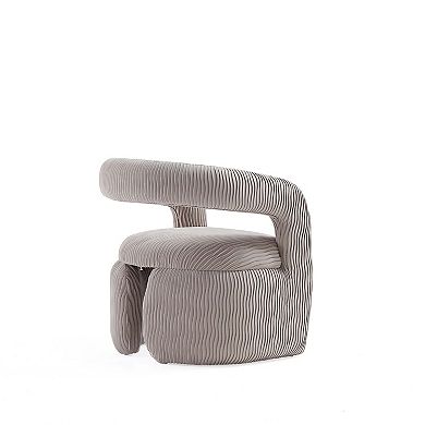 MANHATTAN COMFORT Corvette Modern Velvet Upholstered Dining Chair (Set of 2)