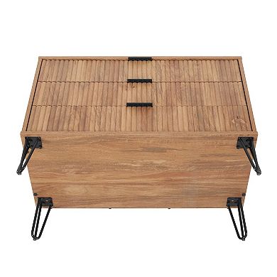 MANHATTAN COMFORT DUMBO 3-Drawer Dresser and 1-Drawer Nightstand with Tool-Free Assembly