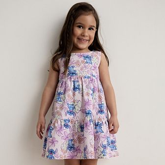 Disney's Lilo & Stitch Baby & Toddler Girls Tiered Bow Tie Dress by Jumping Beans®