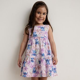 Disney's Lilo & Stitch Baby & Toddler Girls Tiered Bow Tie Dress by Jumping Beans®