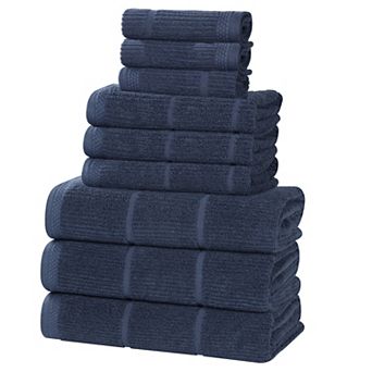 SUPERIOR Milo Smart Twist Cotton 9 pc Absorbent Towel Set