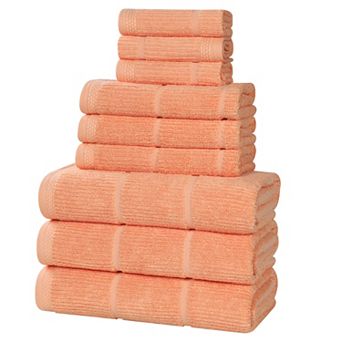 SUPERIOR Milo Smart Twist Cotton 9 pc Absorbent Towel Set