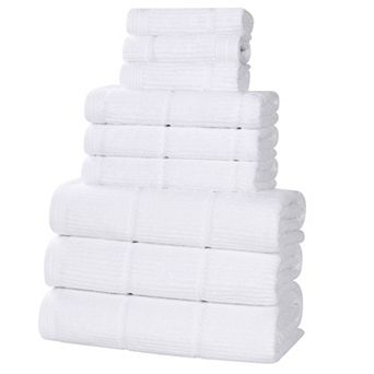 SUPERIOR Milo Smart Twist Cotton 9 pc Absorbent Towel Set