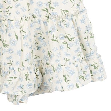 Girls 7-16 Rare Editions 3-Piece Crochet Cardigan, Cami & Floral Skirt Set