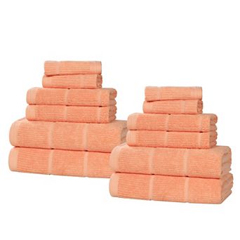 SUPERIOR Milo Smart Twist Cotton 12 pc Absorbent Towel Set