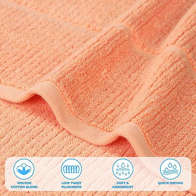 SUPERIOR Milo Smart Twist Cotton Absorbent Bath Towel Set