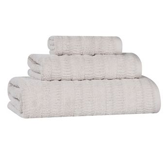 SUPERIOR Mika Smart Twist Cotton 3 pc Plush Absorbent Towel Set