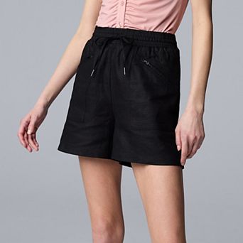 Petite Simply Vera Vera Wang Zip Front Shorts