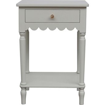 Nomad Home Scallop Side Table with Drawer