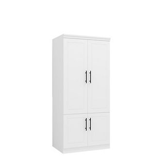 Armoire Wardrobe Closet with 2 Doors,71"High Bedroom Armoire Wardrobe Closet with Storage Cabinet