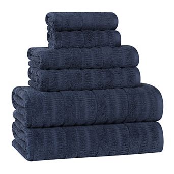 SUPERIOR Mika Smart Twist Cotton 6 pc Plush Absorbent Towel Set