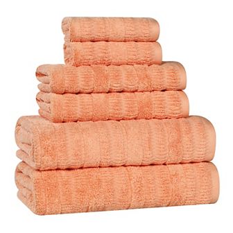 SUPERIOR Mika Smart Twist Cotton 6 pc Plush Absorbent Towel Set