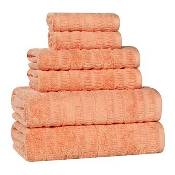 SUPERIOR Mika Smart Twist Cotton 6 pc Plush Absorbent Towel Set