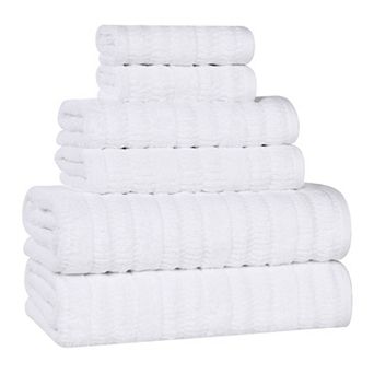 SUPERIOR Mika Smart Twist Cotton 6 pc Plush Absorbent Towel Set