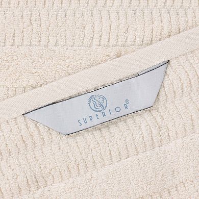 SUPERIOR Mika Smart Twist Cotton 8 Piece Plush Absorbent Towel Set