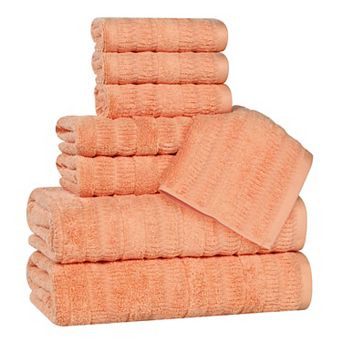 SUPERIOR Mika Smart Twist Cotton 8 pc Plush Absorbent Towel Set