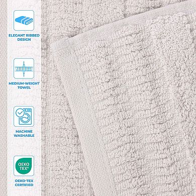 SUPERIOR Mika Smart Twist Cotton 9 Piece Plush Absorbent Towel Set
