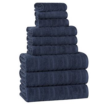 SUPERIOR Mika Smart Twist Cotton 9 pc Plush Absorbent Towel Set
