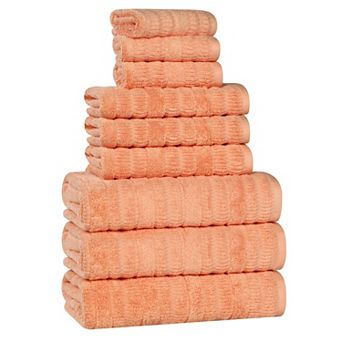 SUPERIOR Mika Smart Twist Cotton 9 pc Plush Absorbent Towel Set