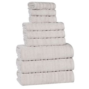 SUPERIOR Mika Smart Twist Cotton 9 pc Plush Absorbent Towel Set