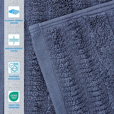 SUPERIOR Mika Smart Twist Cotton 12 Piece Plush Absorbent Towel Set