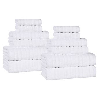 SUPERIOR Mika Smart Twist Cotton 12 pc Plush Absorbent Towel Set