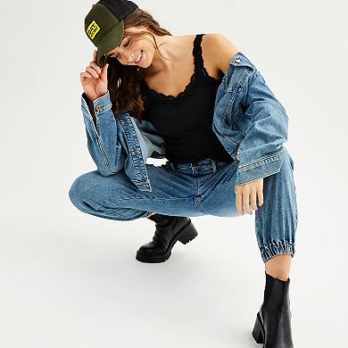 Juniors' SO® Lace Trim Cami