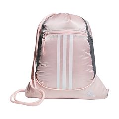 Grey and pink adidas backpack best sale