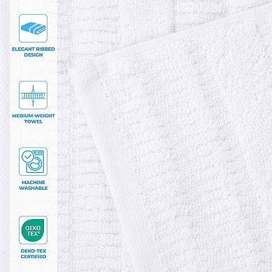 SUPERIOR Mika Smart Twist Cotton Plush Absorbent Hand Towel Set