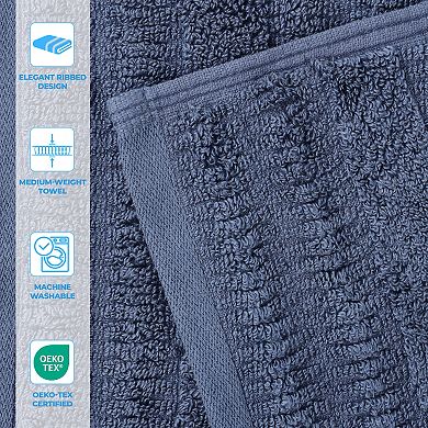SUPERIOR Mika Smart Twist Cotton Plush Absorbent Bath Sheets Set
