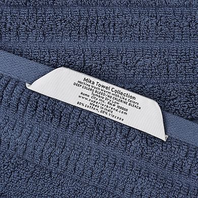SUPERIOR Mika Smart Twist Cotton Plush Absorbent Bath Sheets Set