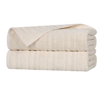 SUPERIOR Mika Smart Twist Cotton Plush Absorbent Bath Sheets Set