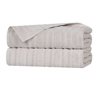 SUPERIOR Mika Smart Twist Cotton Plush Absorbent Bath Sheets Set