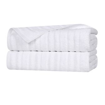 SUPERIOR Mika Smart Twist Cotton Plush Absorbent Bath Sheets Set