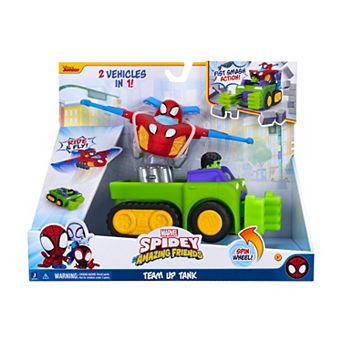 Spidey & Friends Team Up Tank 2 pc Vehicle Set with Spidey and Hulk