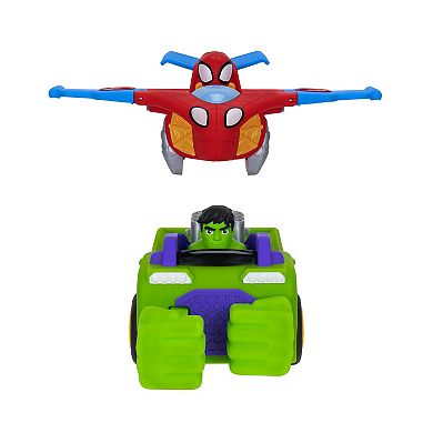 Spidey & Friends Team Up Tank 2-pc. Vehicle Set with Spidey and Hulk